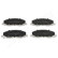 Brake Pad Set, disc brake PA-0405AF Japanparts