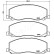 Brake Pad Set, disc brake PA-0405AF Japanparts, Thumbnail 2