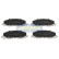Brake Pad Set, disc brake PA-0405AF Japanparts
