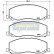 Brake Pad Set, disc brake PA-0405AF Japanparts, Thumbnail 2