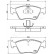 Brake Pad Set, disc brake PA-0508AF Japanparts, Thumbnail 2