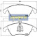 Brake Pad Set, disc brake PA-0513AF Japanparts, Thumbnail 2