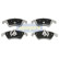 Brake Pad Set, disc brake PA-0513AF Japanparts