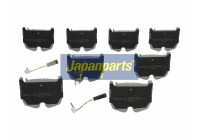 Brake Pad Set, disc brake PA-0514AF Japanparts