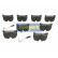 Brake Pad Set, disc brake PA-0514AF Japanparts, Thumbnail 2