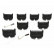 Brake Pad Set, disc brake PA-0514AF Japanparts