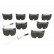 Brake Pad Set, disc brake PA-0514AF Japanparts, Thumbnail 2