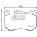 Brake Pad Set, disc brake PA-0515AF Japanparts, Thumbnail 2