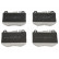 Brake Pad Set, disc brake PA-0516AF Japanparts