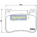 Brake Pad Set, disc brake PA-0519AF Japanparts, Thumbnail 2