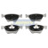 Brake Pad Set, disc brake PA-0520AF Japanparts