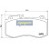 Brake Pad Set, disc brake PA-0522AF Japanparts, Thumbnail 2