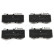 Brake Pad Set, disc brake PA-0522AF Japanparts