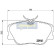 Brake Pad Set, disc brake PA-0525AF Japanparts, Thumbnail 2