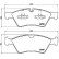 Brake Pad Set, disc brake PA-0528AF Japanparts, Thumbnail 2