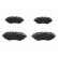 Brake Pad Set, disc brake PA-0538AF Japanparts