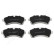 Brake Pad Set, disc brake PA-0539AF Japanparts