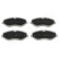 Brake Pad Set, disc brake PA-0545AF Japanparts