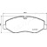 Brake Pad Set, disc brake PA-0545AF Japanparts, Thumbnail 2