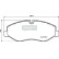 Brake Pad Set, disc brake PA-0545AF Japanparts, Thumbnail 2