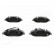 Brake Pad Set, disc brake PA-0546AF Japanparts