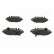 Brake Pad Set, disc brake PA-0546AF Japanparts, Thumbnail 2