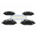 Brake Pad Set, disc brake PA-0546AF Japanparts
