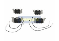 Brake Pad Set, disc brake PA-0602AF Japanparts