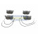 Brake Pad Set, disc brake PA-0602AF Japanparts, Thumbnail 2