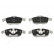 Brake Pad Set, disc brake PA-0603AF Japanparts