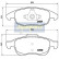 Brake Pad Set, disc brake PA-0603AF Japanparts, Thumbnail 2