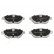 Brake Pad Set, disc brake PA-0608AF Japanparts