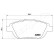 Brake Pad Set, disc brake PA-0608AF Japanparts, Thumbnail 2