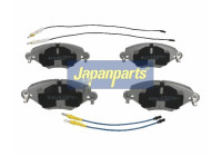 Brake Pad Set, disc brake PA-0616AF Japanparts