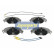 Brake Pad Set, disc brake PA-0616AF Japanparts