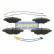 Brake Pad Set, disc brake PA-0616AF Japanparts, Thumbnail 2