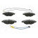 Brake Pad Set, disc brake PA-0616AF Japanparts, Thumbnail 2