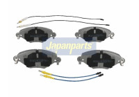 Brake Pad Set, disc brake PA-0616AF Japanparts