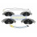 Brake Pad Set, disc brake PA-0616AF Japanparts
