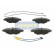 Brake Pad Set, disc brake PA-0616AF Japanparts, Thumbnail 2