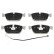 Brake Pad Set, disc brake PA-0620AF Japanparts