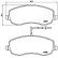 Brake Pad Set, disc brake PA-0621AF Japanparts, Thumbnail 2