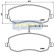 Brake Pad Set, disc brake PA-0621AF Japanparts, Thumbnail 2