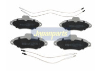 Brake Pad Set, disc brake PA-0628AF Japanparts