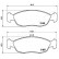 Brake Pad Set, disc brake PA-0633AF Japanparts, Thumbnail 2