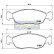 Brake Pad Set, disc brake PA-0633AF Japanparts, Thumbnail 2