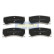Brake Pad Set, disc brake PA-0656AF Japanparts