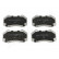 Brake Pad Set, disc brake PA-0703AF Japanparts