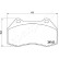 Brake Pad Set, disc brake PA-0703AF Japanparts, Thumbnail 2