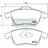 Brake Pad Set, disc brake PA-0704AF Japanparts, Thumbnail 2